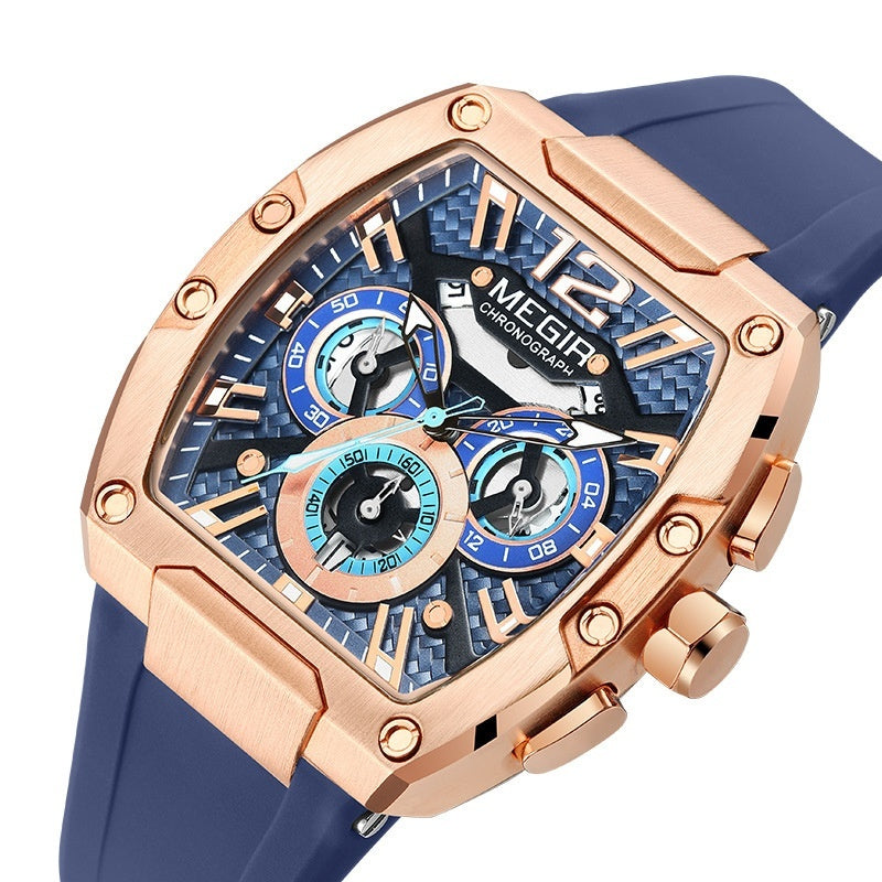 Montre de sport lumineuse et étanche pour homme