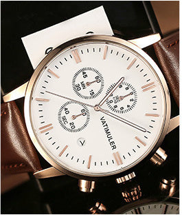 Montre à quartz multifonction pour homme, style coréen, tendance, pour le travail