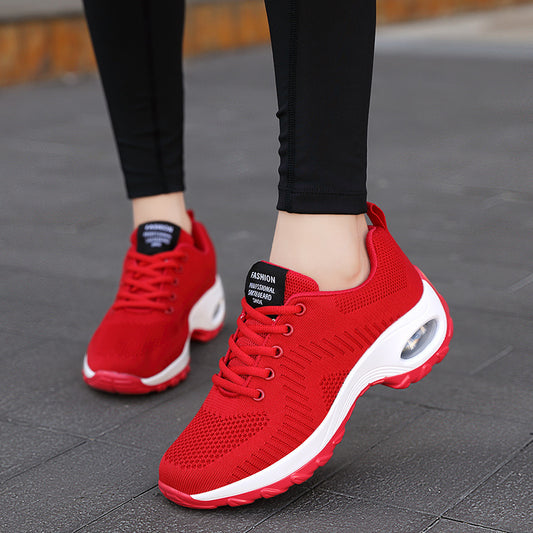 Round Toe Front Lace-up Women's Low Top Mesh Sneakers