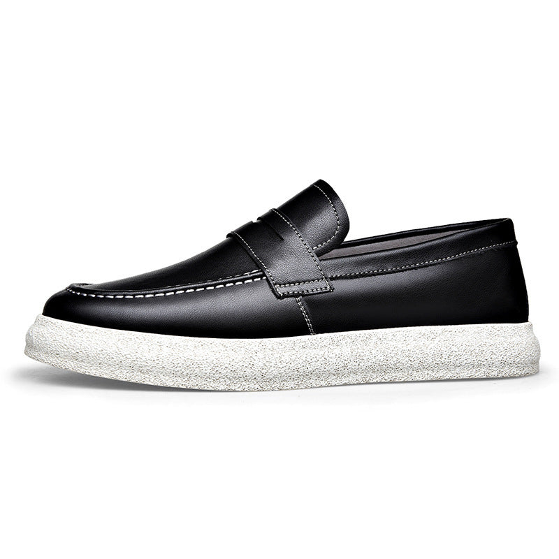 Men's Spring New Trendy All-match Casual Leather Shoes