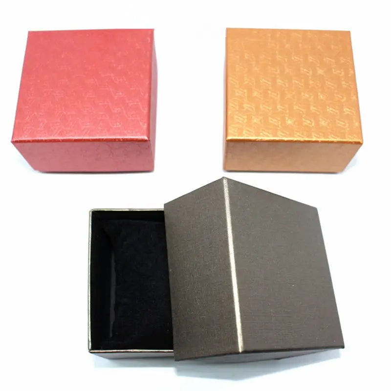 Cardboard Watch Case Storage Box Colorful Watch Holder New Watch Box Organizer Women Jewelry Gift Case