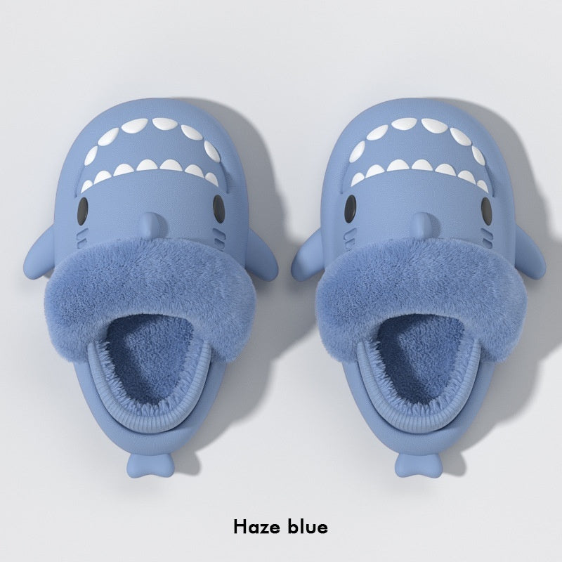 Removable Shark Cotton Slippers Women's Autumn And Winter