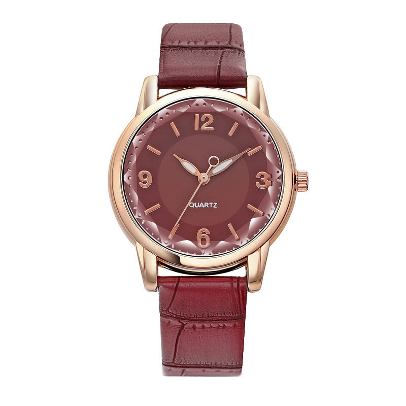 Montre à quartz avec cadran bicolore pour femme