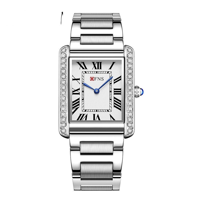 Retro Diamond Inlaid High-end Women's Quartz Watch Couple