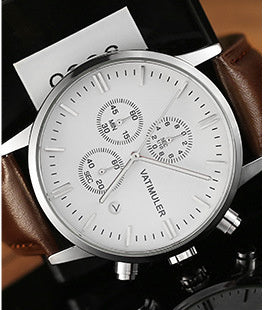 Montre à quartz multifonction pour homme, style coréen, tendance, pour le travail