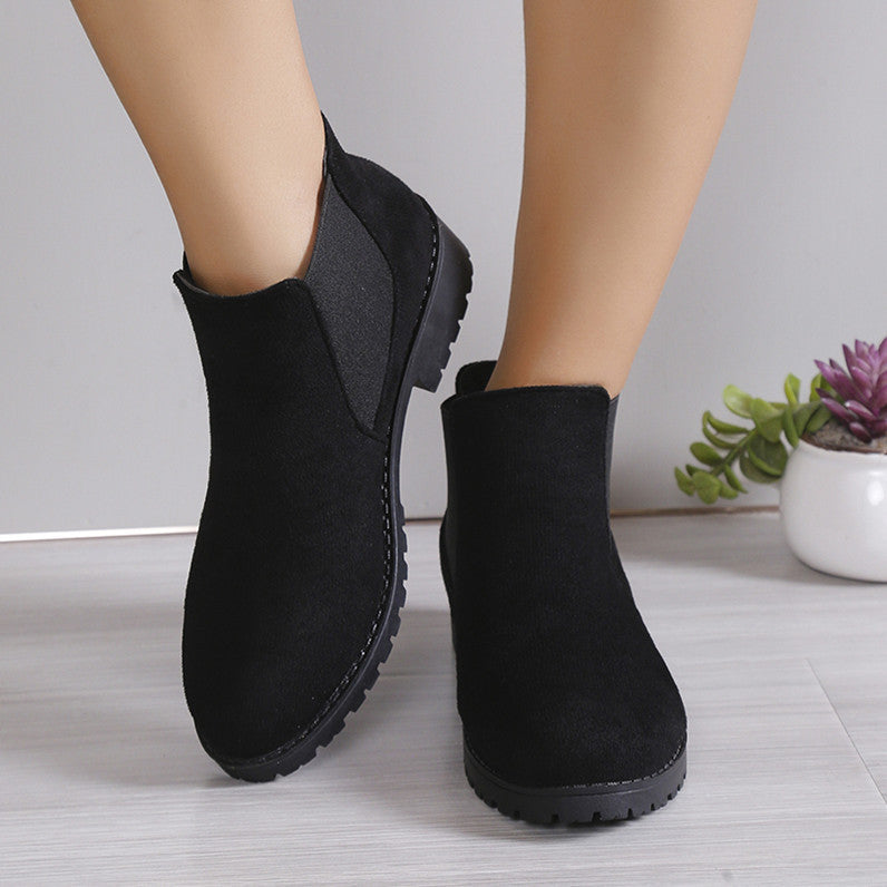 Women's Fashion Personality Chunky Heel Ankle Boots