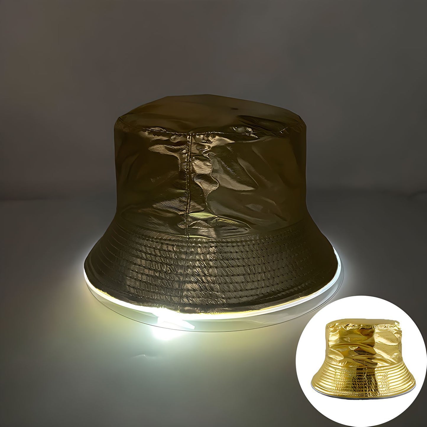 Bar Disco Glowing Bucket Hat Halloween Party LED Light