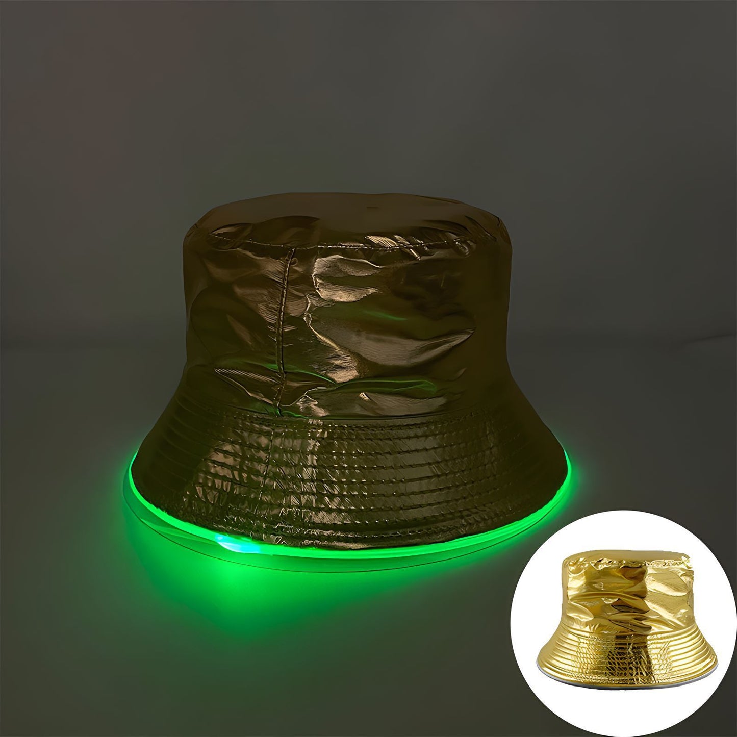 Bar Disco Glowing Bucket Hat Halloween Party LED Light