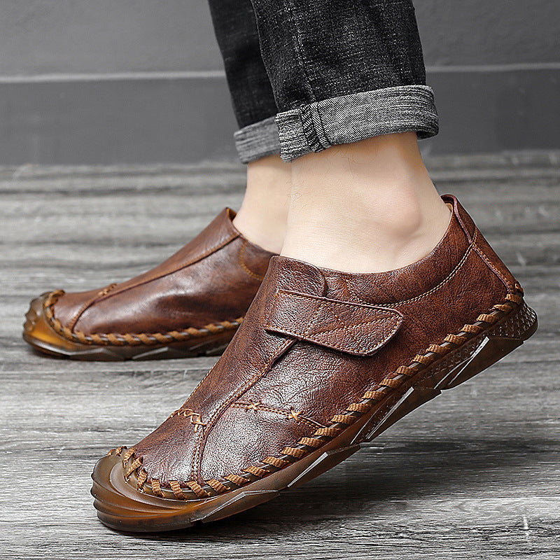 Handmade Genuine Leather Men's Casual Shoes Outdoor Fashion All-matching