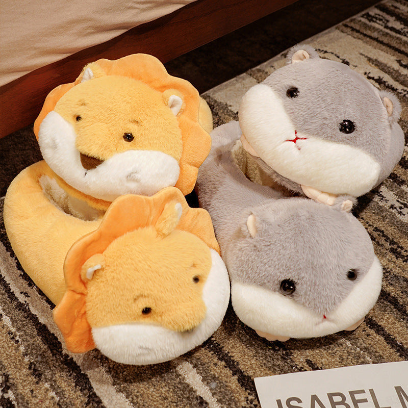 Japanese Cartoon Animal Indoor Warm Slippers