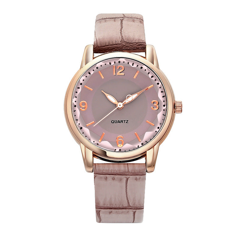 Montre à quartz avec cadran bicolore pour femme