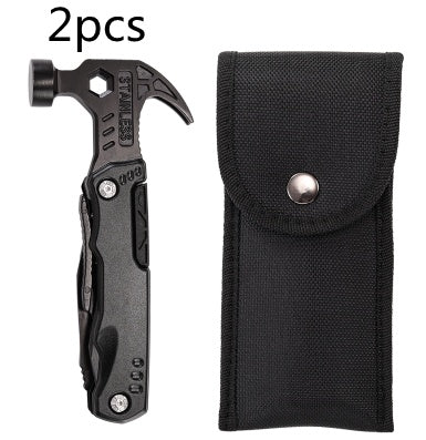 Outdoor Carry-on Multifunctional Stainless Steel Folding Pliers Hammer Tool Hammer