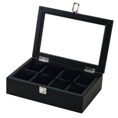 5/8/10/12 Slots Wood Watch Box Organizer Black Watch Display Wood Watch Holder for Men Fashion Gift Box