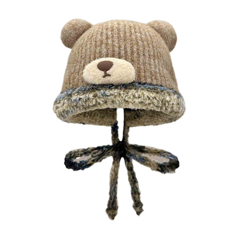 Cute Fashion Bear Plush Bonnet Children