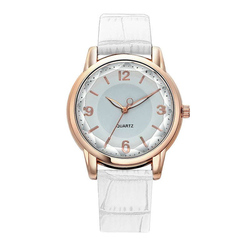 Montre à quartz avec cadran bicolore pour femme