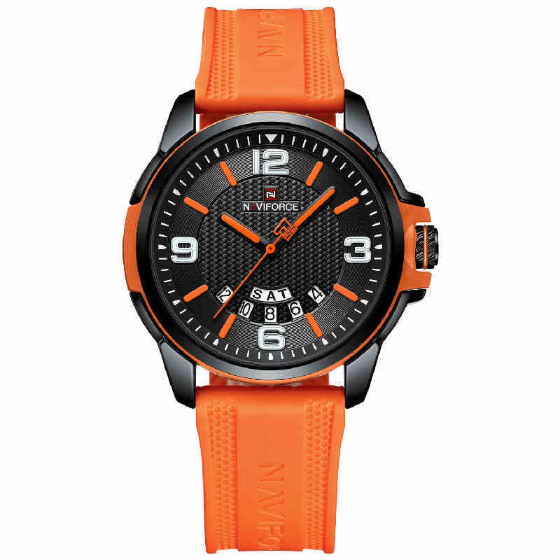 Montre de sport à quartz étanche avec bracelet en silicone coloré