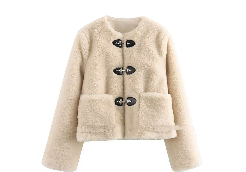 Manteau ample à fermeture éclair pour femme, chaud, de style européen et américain