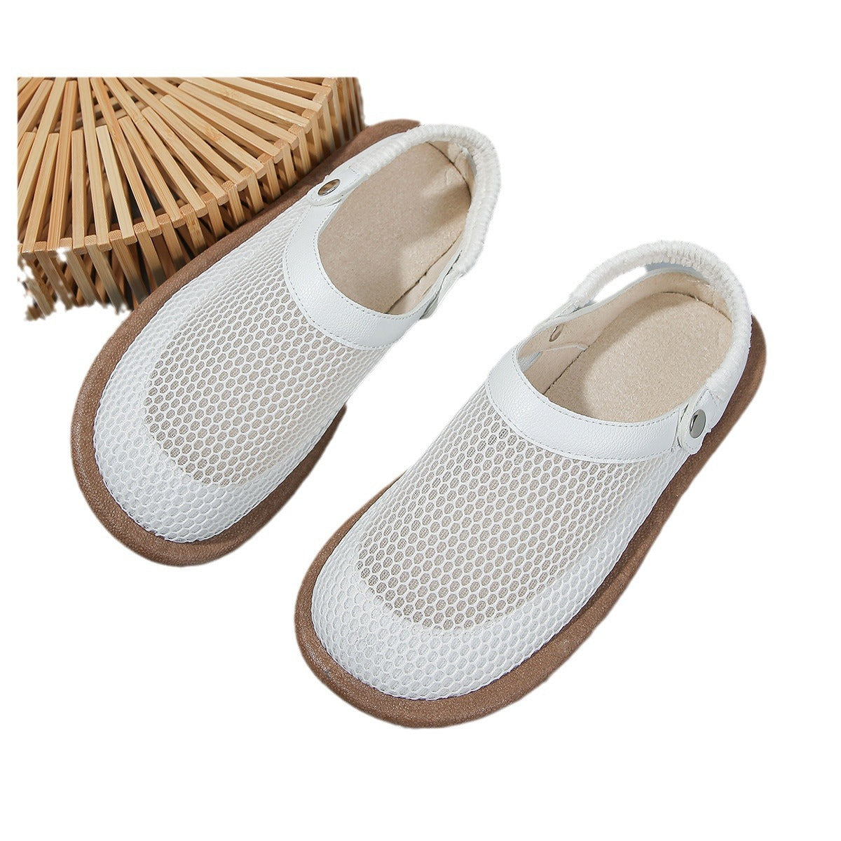 Fashionable New Mesh Closed Toe Sandals For Women