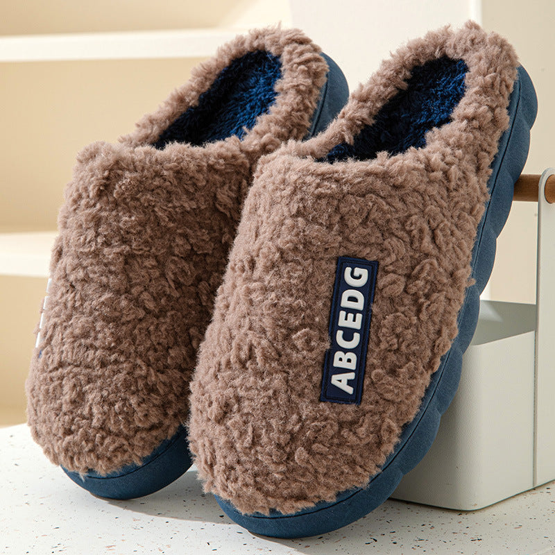 Indoor Warm Thickened Couple Cotton Slippers