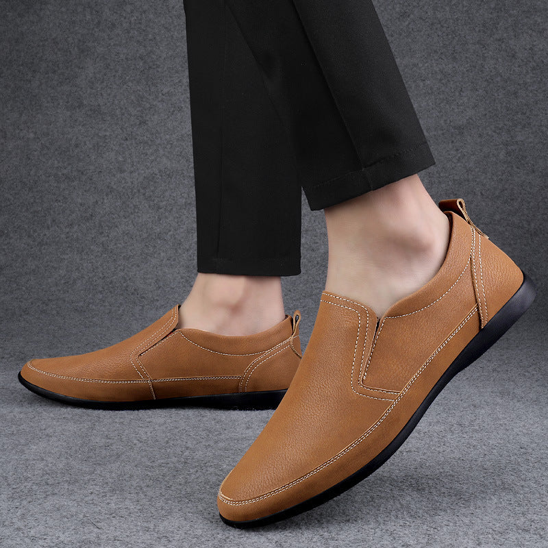 Low Cut Cowhide Surface Large Size Casual Shoes