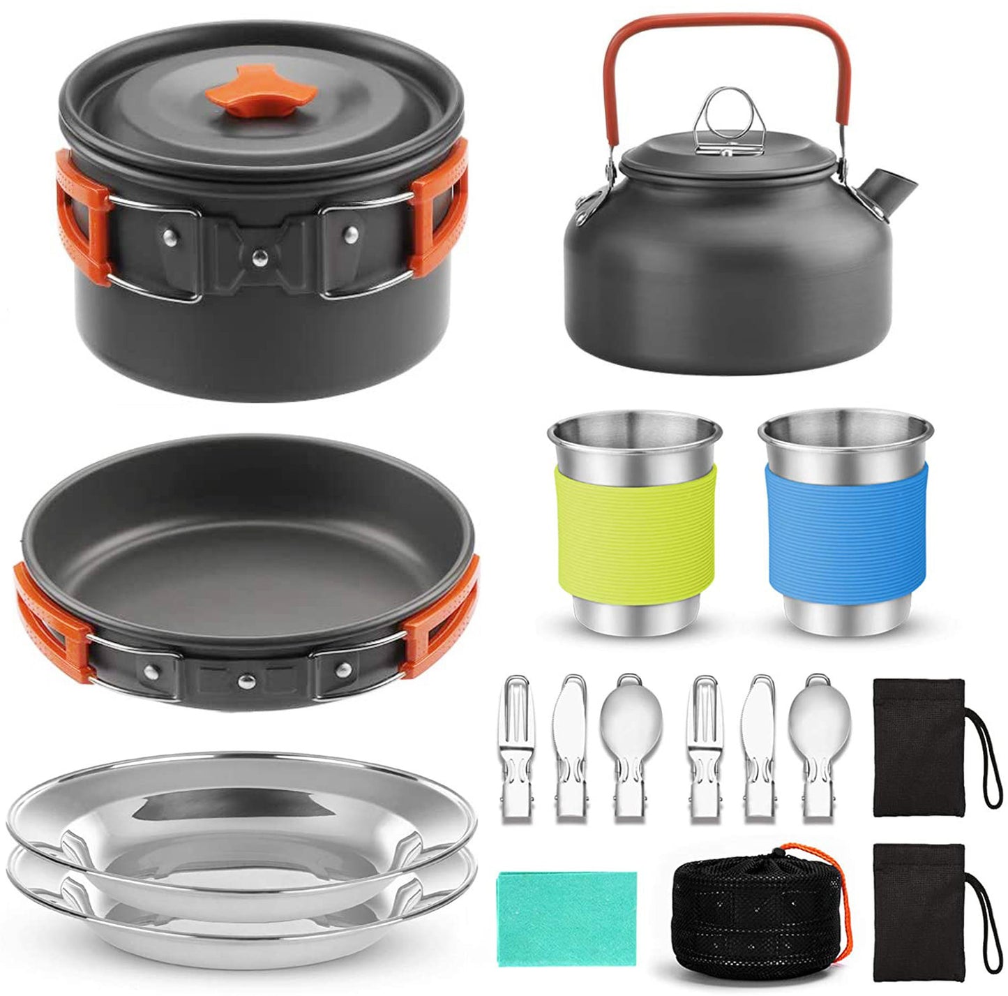 Camping Cooker Outdoor Teapot Combination Picnic Pot Set