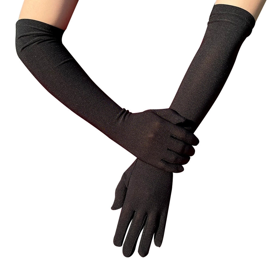 women's simple style solid color milk fiber gloves 1 pair