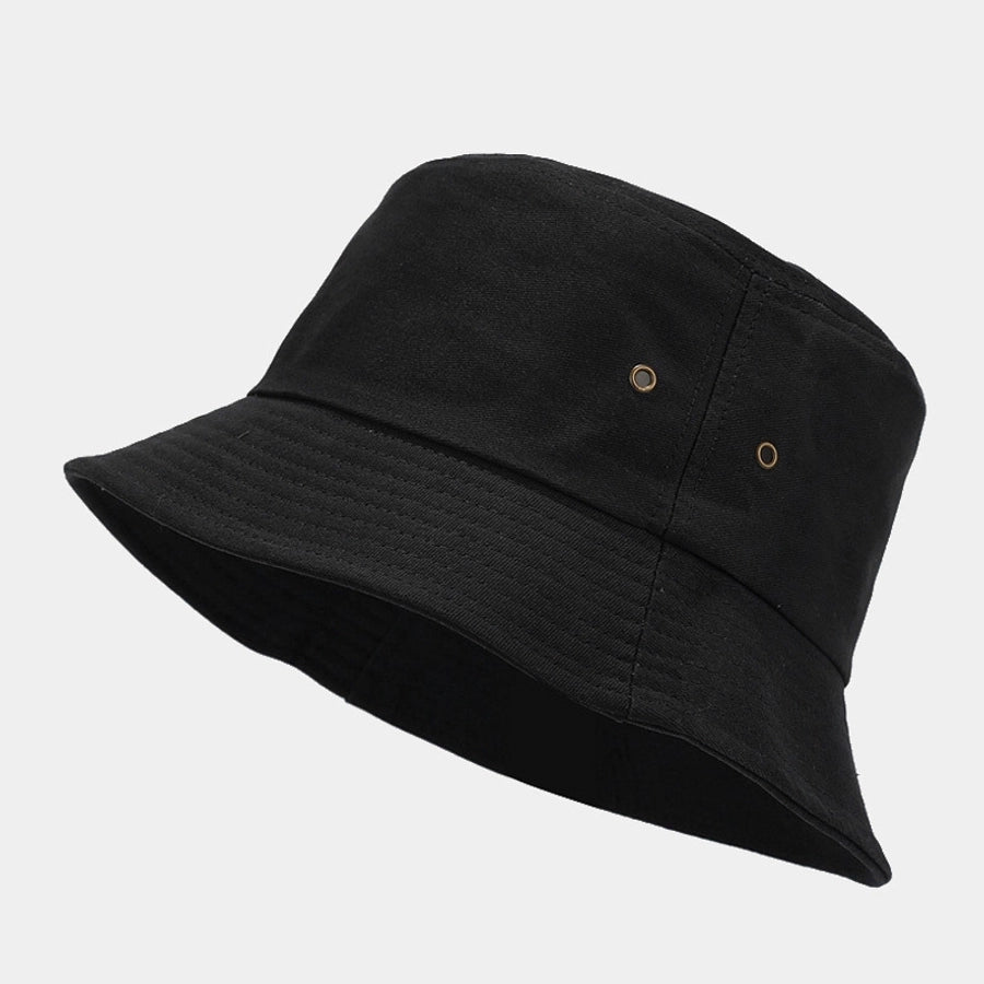 unisex classic style streetwear solid color wide eaves bucket hat