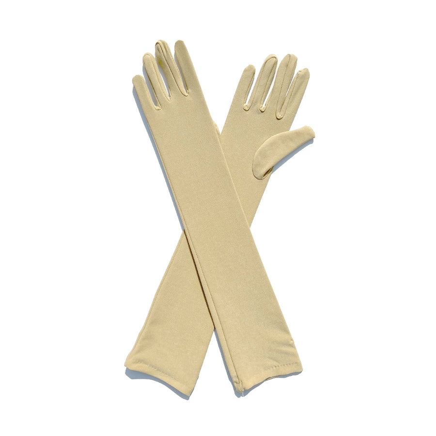 women's simple style solid color milk fiber gloves 1 pair