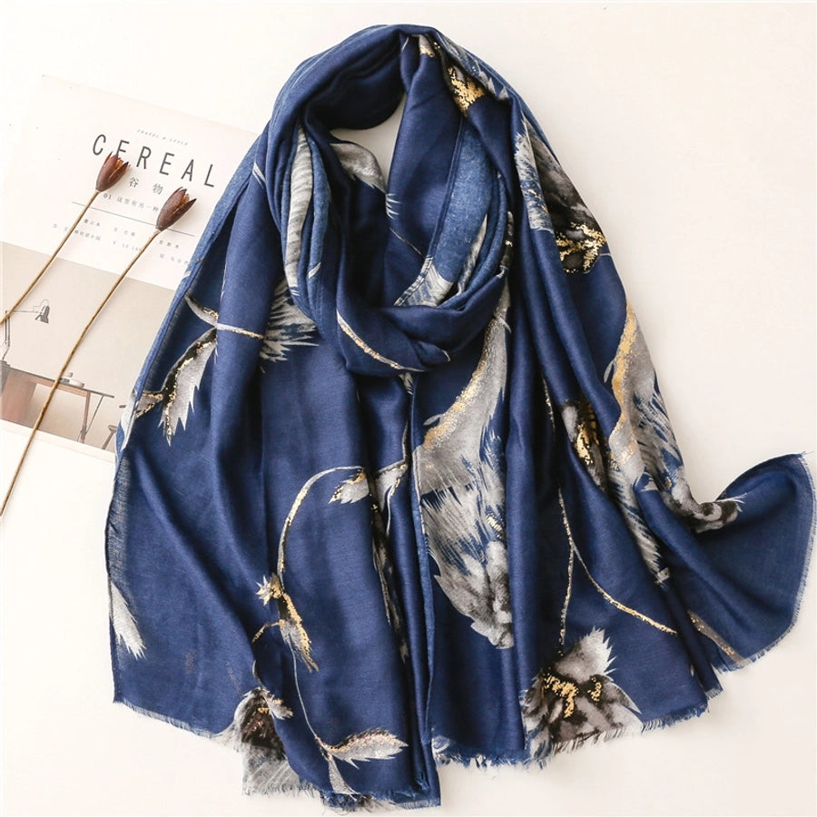 women's fashion dandelion polyester winter scarves