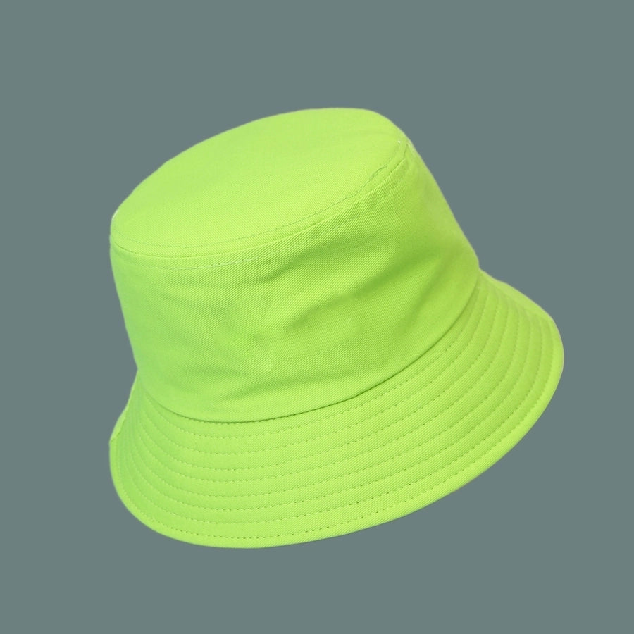 pure color cotton fisherman hat