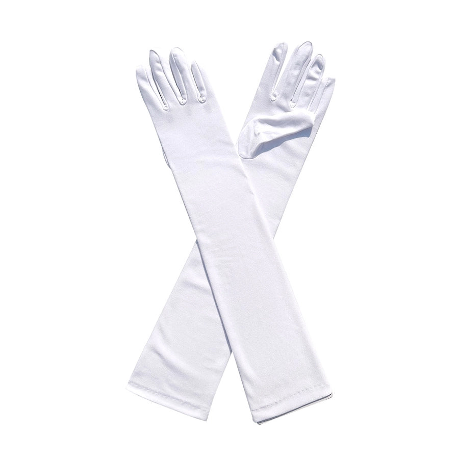 women's simple style solid color milk fiber gloves 1 pair