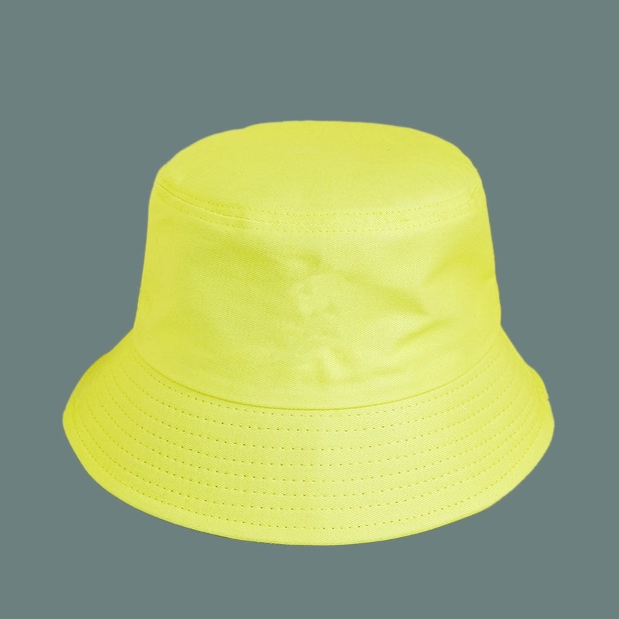 pure color cotton fisherman hat