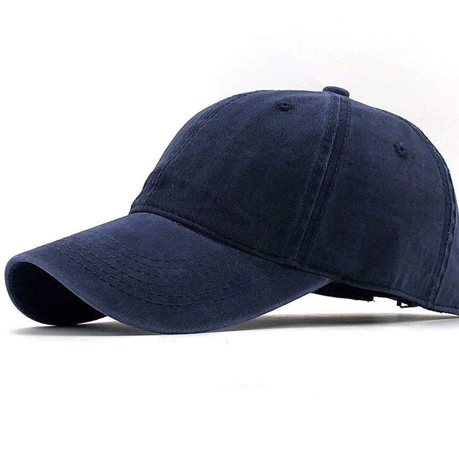 korean washed cotton distressed baseball hat