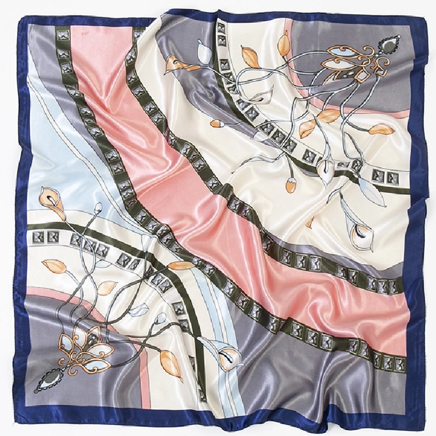 shanghai story spring artificial silk women's satin scarf printed all-matching scarf 90 large kerchief mother's day gift