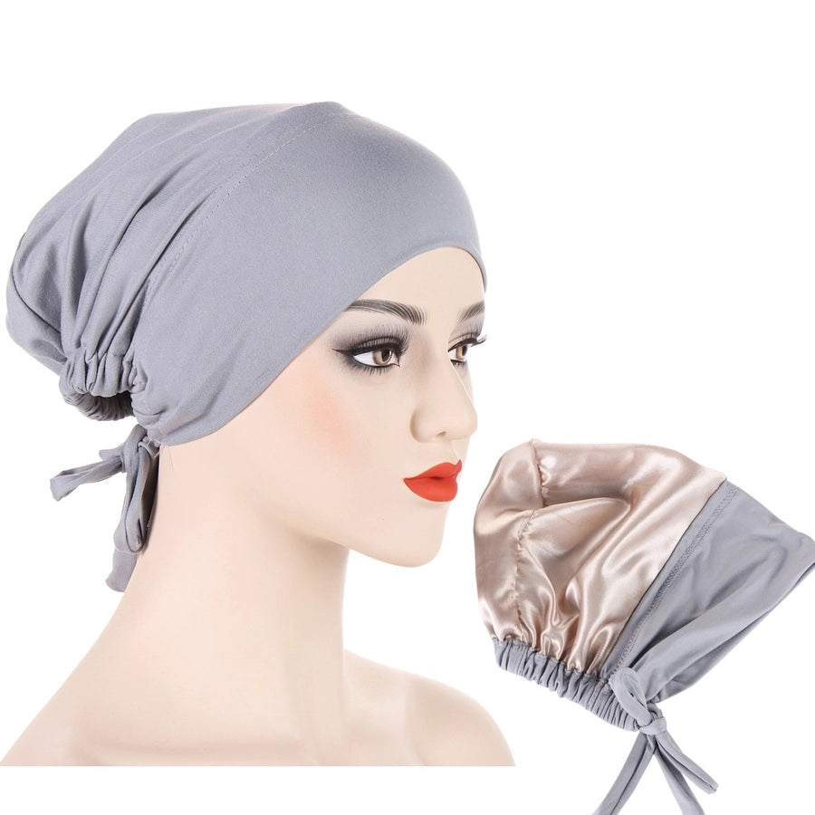 women's simple style solid color eaveless beanie hat