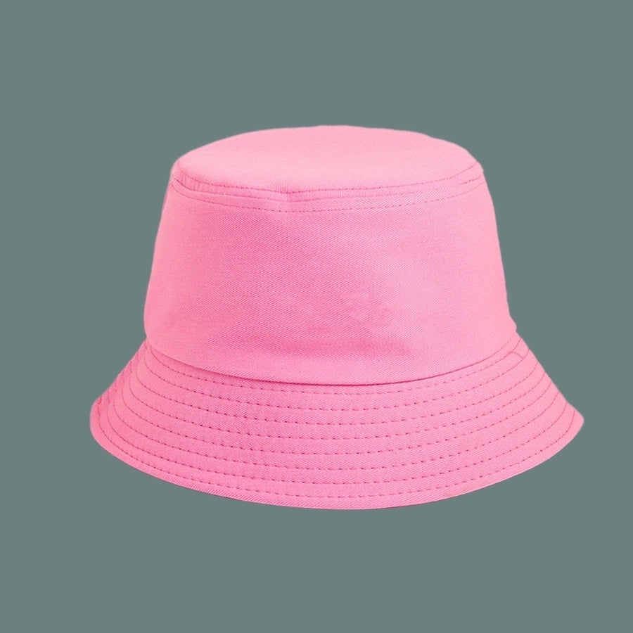 pure color cotton fisherman hat