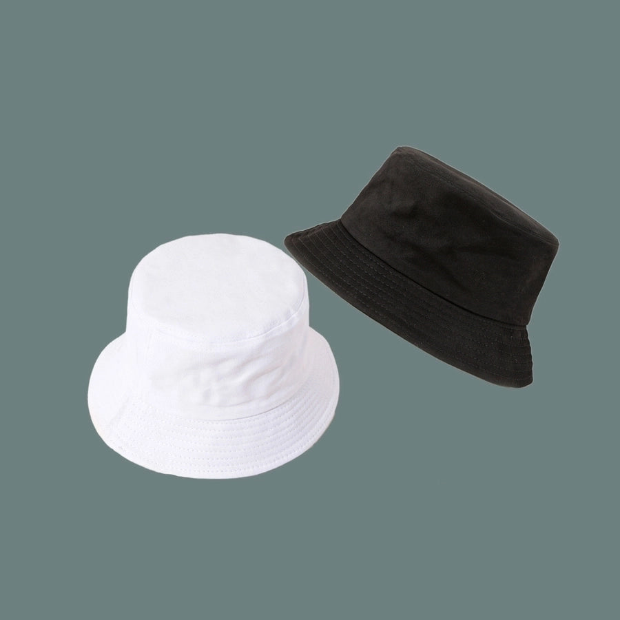 pure color cotton fisherman hat