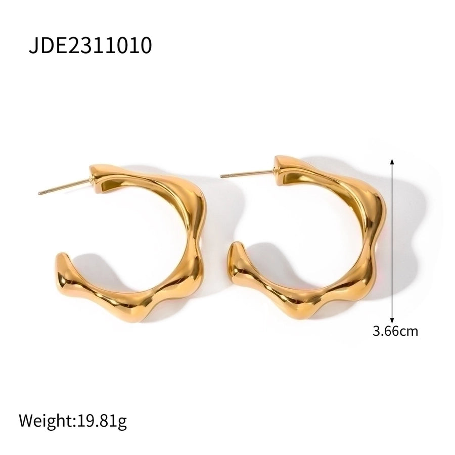 1 Pair IG Style Geometric Plating Stainless Steel Earrings