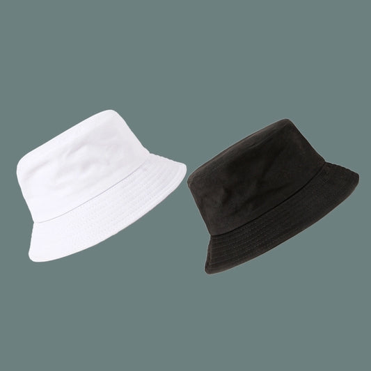 pure color cotton fisherman hat