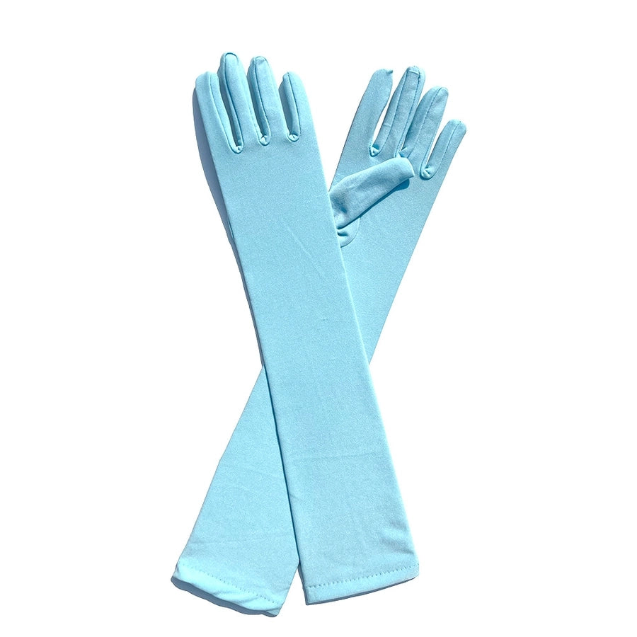 women's simple style solid color milk fiber gloves 1 pair