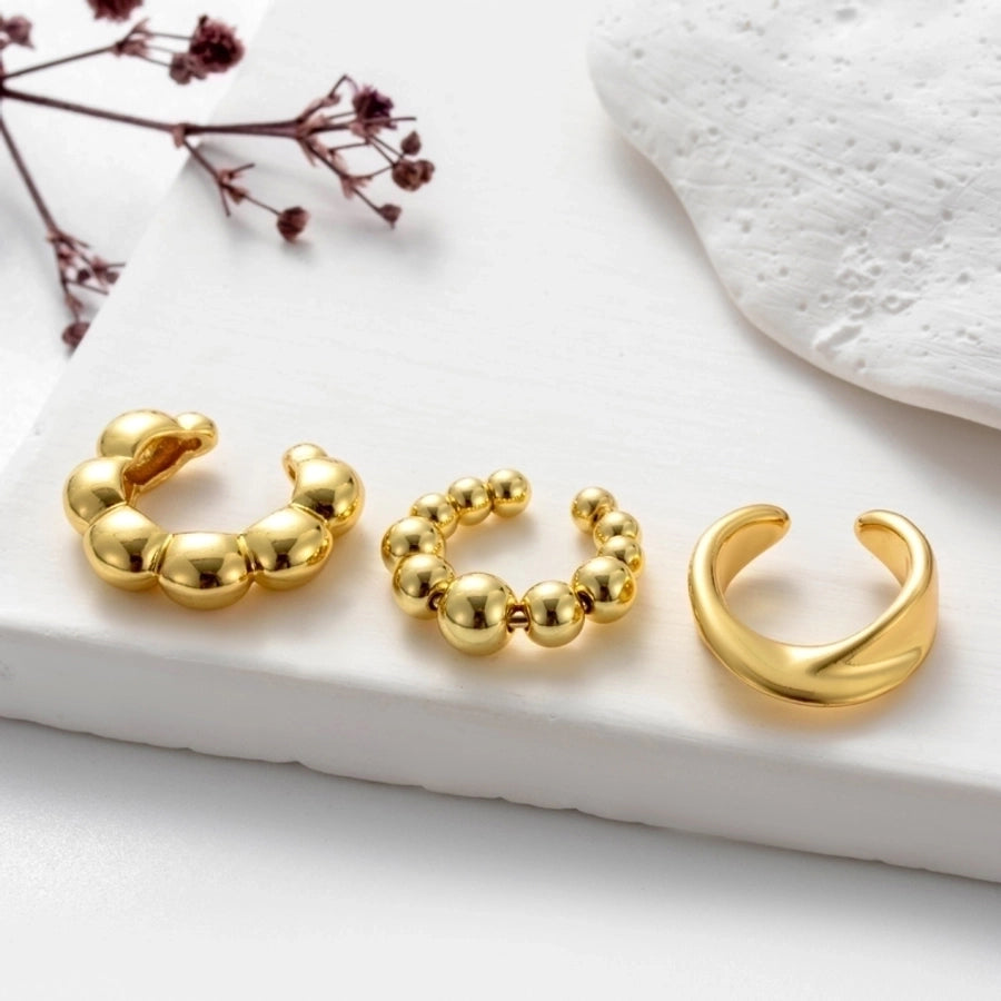 1 piece vintage style cool style geometric eye snake plating copper 18k gold plated ear studs